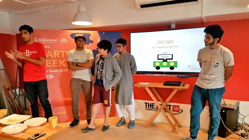 TheNestiO's tweet photo. Street Smart - these young entrepreneurs want to help children educate themselves through their self-help program installed in various locations across the city #swky19 #DreamBigStartSmall https://t.co/deDhVbaNTC