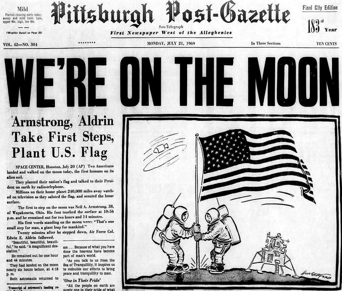 50 years ago today... 
#OneGiantLeap #Apollo50th #Pittsburgh