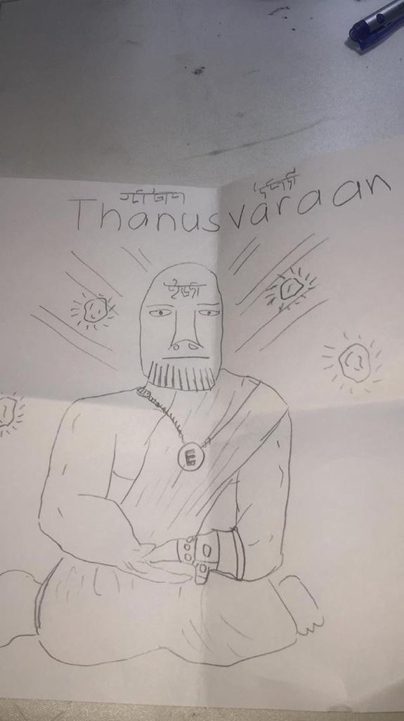 y1pzz's tweet photo. @ABAR76999501 “He is playing with u”, saudara saya tak sangka tuhan awak ni boleh main2 mcm video game. Padu beb! Tapikan dari awak sembah tuhan awak, jomlah sembah thanos yang satu! Mari kita mengimbangi dunia dengan satu snap saja. #OneSnapAtaTime https://t.co/J7x5pmUZZu