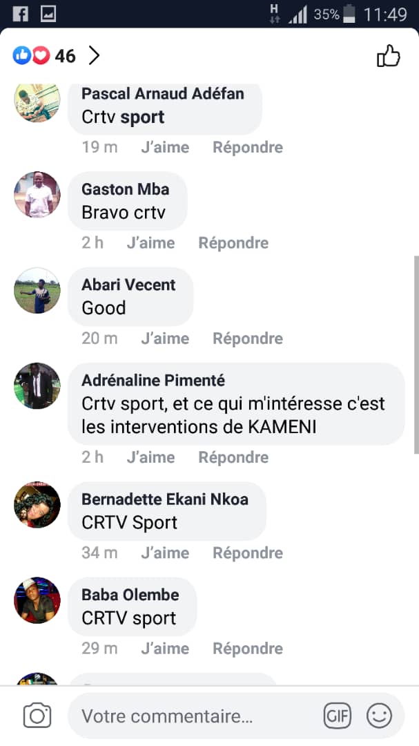 CRTV Sports and Entertainment was also great during the AFCON