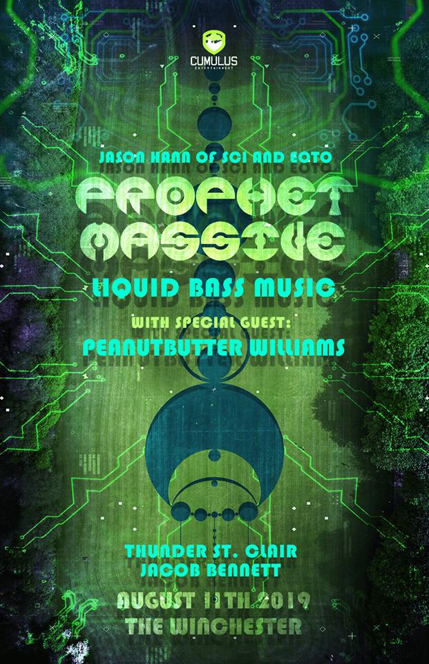 #Cleveland on August 11th Prophet Massive a new Liquid #Bass DJ project from Jason Hann of String Cheese Incident <a href="/SCI_Official/">The String Cheese Incident</a> &amp; <a href="/EOTOmusic/">EOTO</a> With Peanutbutter Williams <a href="/ThunderStClair/">Thunder St Clair</a> &amp; Jacob Bennett <a href="/TheWinchesterOH/">The Winchester</a> 
tickets bit.ly/ProphetMassive… 
#bassmusic #vibes #liquidbass