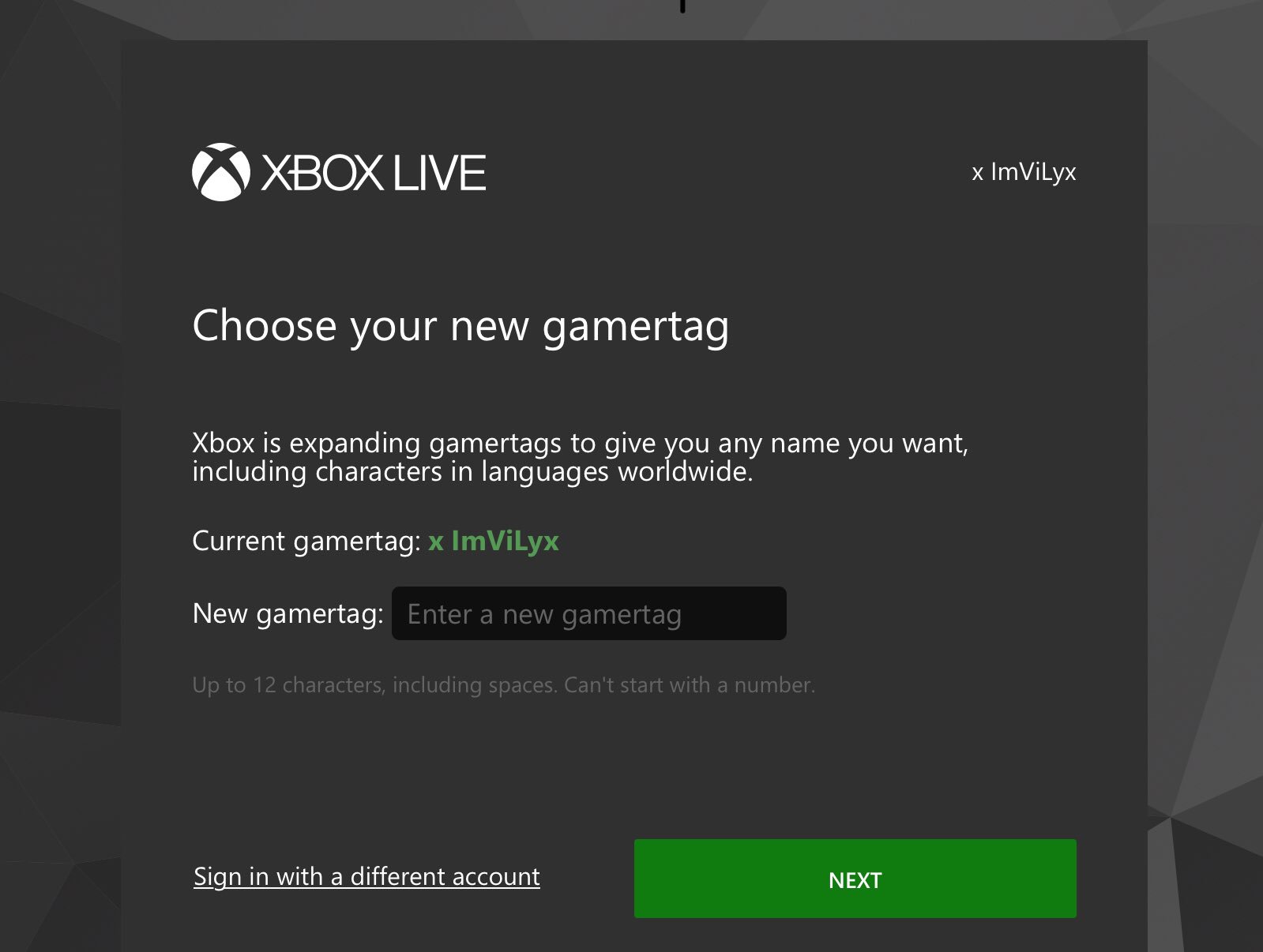 ViLyx on X: This is how you get Free Gamertag changes on Xbox One