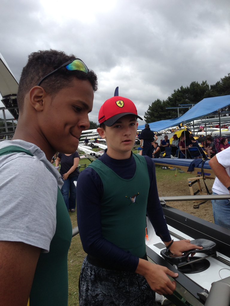 JenniferLamboll's tweet photo. They rowed strong, boated in the most ridiculous heavy rain with some thunder & lightening. 30th in the country & they are so happy! #BJRC #Boys https://t.co/lzNiLETFLX