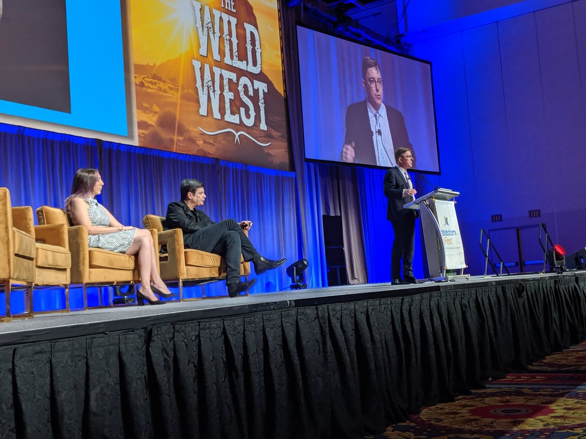 NancyRomm's tweet photo. @kmanguward @nickgillespie @MattWelch #FreedomFest2019 https://t.co/PewflvTr9E