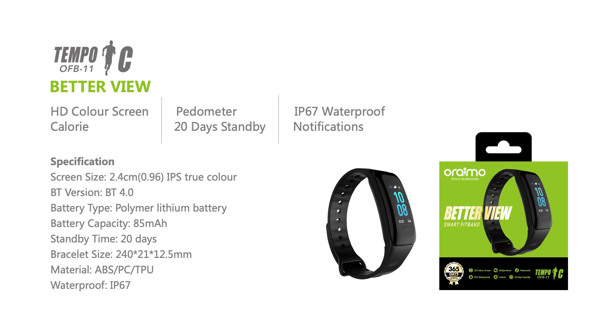 ORAIMO OSW-11 Smart Watch Strap Price in India - Buy ORAIMO OSW-11 Smart  Watch Strap online at Flipkart.com