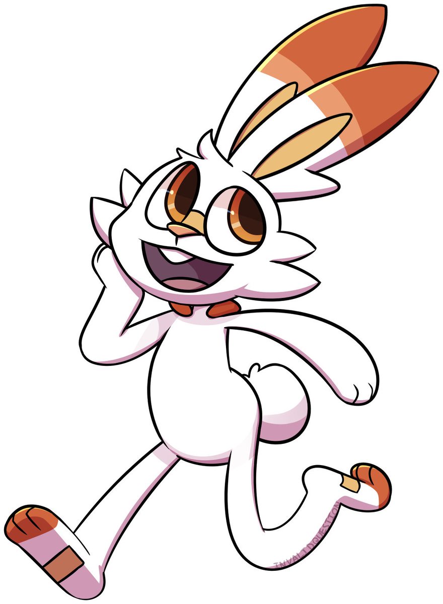 CheerUpPup's tweet photo. Lil doodle of #scorbunny 
#pokemon #PokemonSwordandShield https://t.co/WqAJAj4aP5