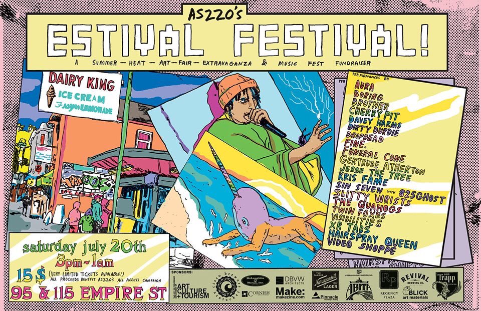 Tonight <a href="/AS220/">AS220</a> Estival Festival, We’re on at 8 at black box!  Andy’s last show show come see him off! 🖤