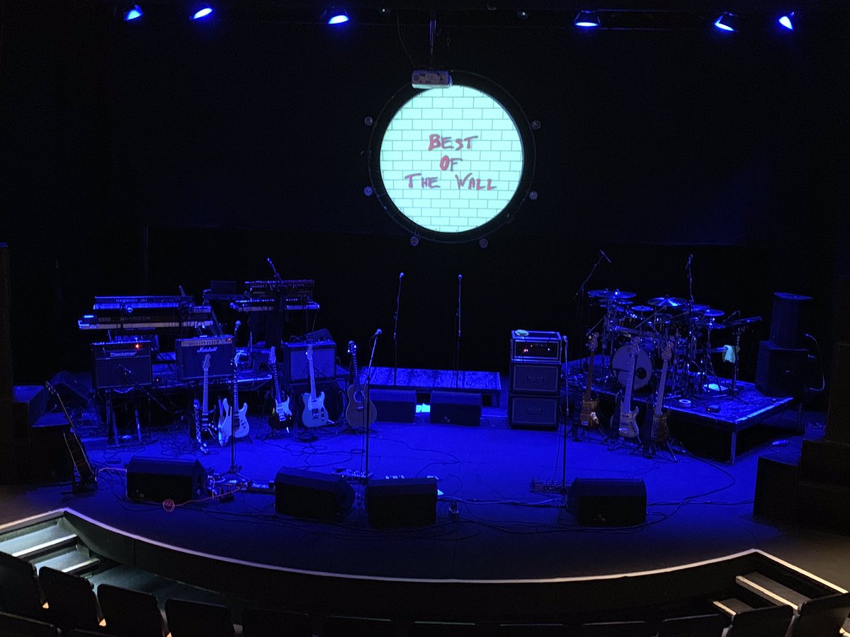 The stage is set and ready to go for tonight’s sold out concert at The Byre Theatre, St Andrews.