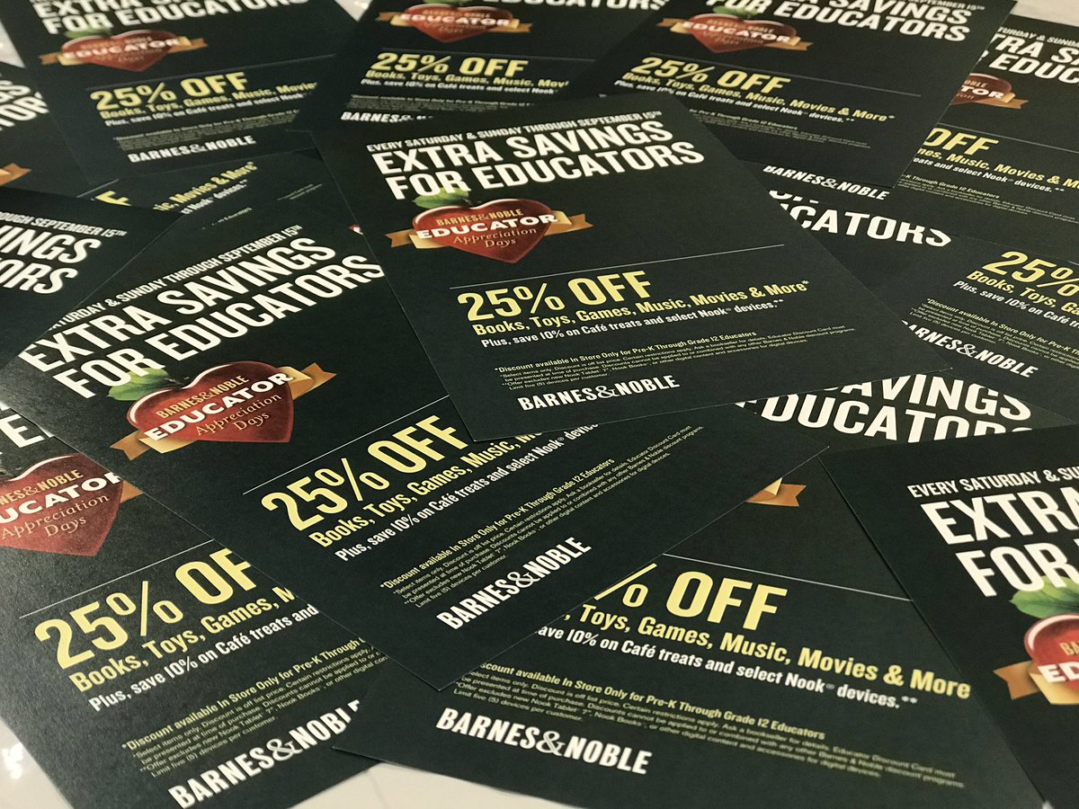 Barnes And Noble Reno On Twitter Calling All Educators Come