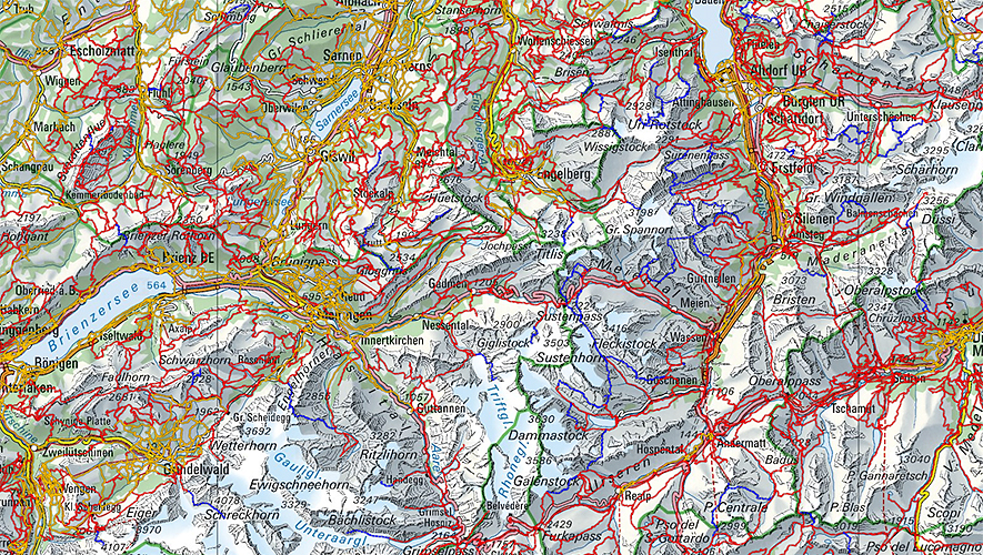 Esri's tweet photo. Swiss #maps are known for reliability, high detail, and aesthetic appeal. This updated map works as a reference tool for land-use planning, environmental protection, security, and leisure activities https://t.co/4TvGmFLq07 #Switzerland #Geography https://t.co/fVUJRWXp21