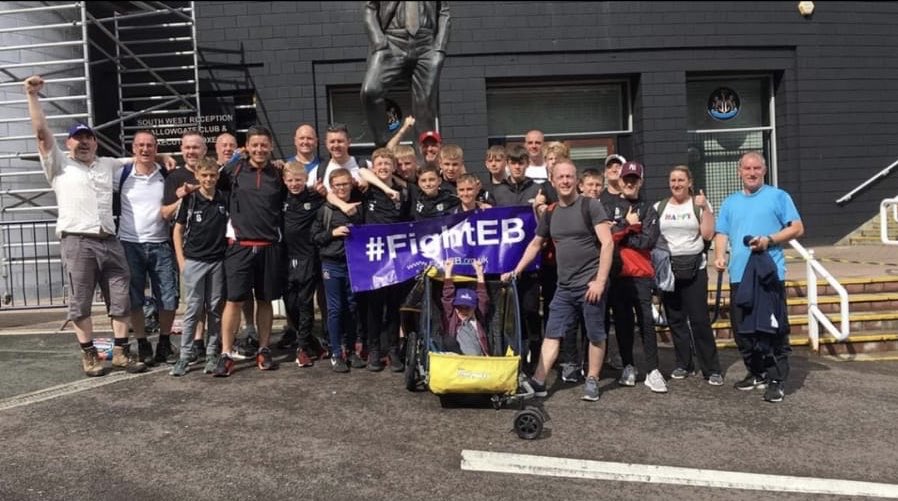 Long day but it was absolutely class, great crack and a great cause #fighteb well done lads that’s a canny walk from <a href="/ConsettAFC/">Consett AFC</a>