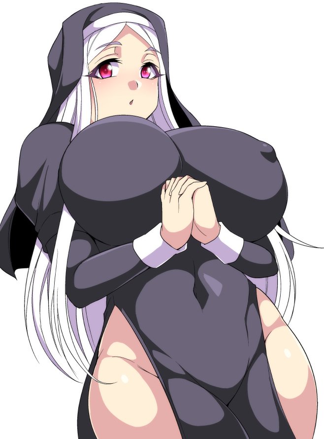 お題箱絵((link: https://t.co/FKFGbnIbSo) https://t.co/DUvcYg257L      )『巨乳シスター』 