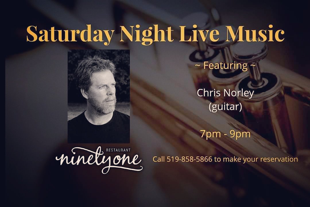 RT: TONIGHT #Live #Jazz with <a href="/ChrisNorley/">Chris Norley</a> #solo #guitar and vocals July20 7-9pm at <a href="/Rest_NinetyOne/">Restaurant NinetyOne</a> 200CollipCircle <a href="/WindermereManor/">Windermere Manor</a> 
RestaurantNinetyOne.ca #LdnOnt #JazzGuitar @LDNENT <a href="/London_Events/">londononevents4u</a> <a href="/londonmusicians/">London Musicians</a> <a href="/CBCLondon/">CBC London</a> #LiveMusic <a href="/WesternU/">Western University</a>