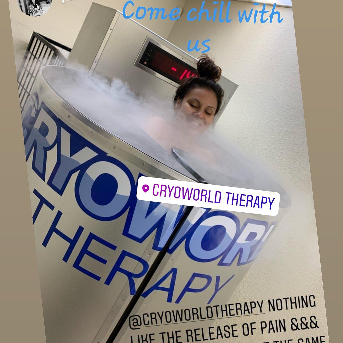 cryoworldaz's tweet photo. Continued use of #wholebodycryotherapy works. Summer special only 135.00 unlimited monthly chill. You don't have to be in #pain you can #recover #sleepbetter #removeinflammation #biltmore #arcadia #only3mins #cryoworldtherapy https://t.co/6M6o8HME1L