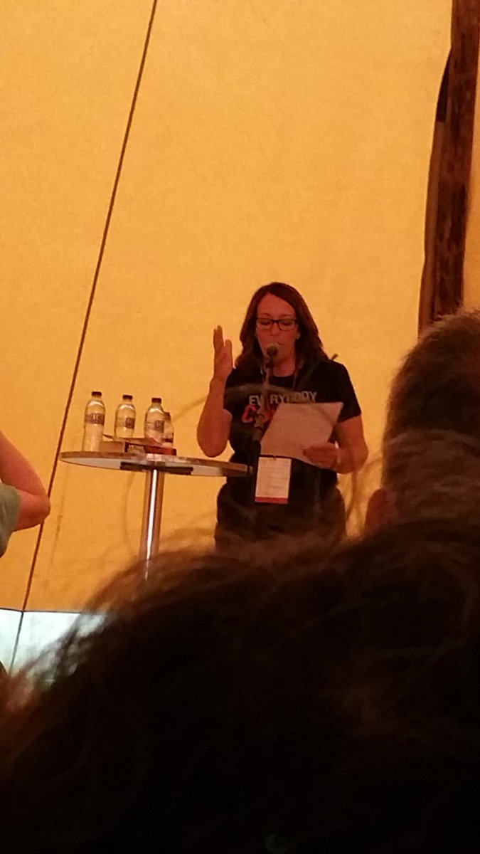 ryandarkfire's tweet photo. The fabulous @mariwriter at #Thebigread @Connellybooks #Theblackecho battling on despite microphone problems. Thoroughly enjoyable. https://t.co/IQrtd6PZ5b