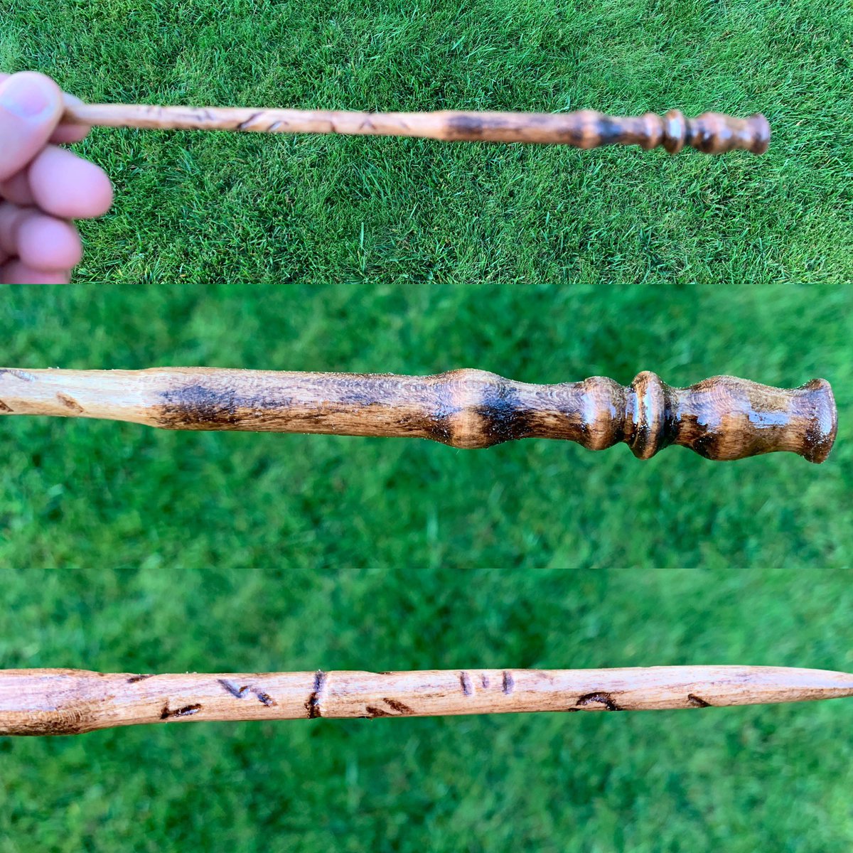 DocsWands's tweet photo. This #Cherry 10” #GentryCollection #00010 #Wand is now finished, it’s box has just been made and should be up at https://t.co/8uMnofdTBq in the next week! #woodworking #cosplay #collectibles #DocsWands https://t.co/6yL91h4AnH