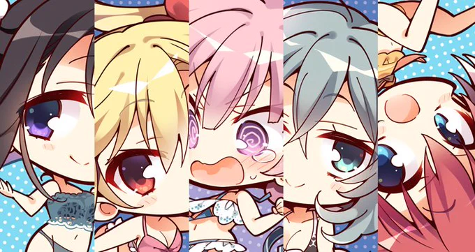 C96トイプラさんブース新作グッズにてRIDDLEJOKERのSDを描かせていただきました!水中浮遊感で描くの楽しかったです。https://t.co/hJ0u8Zc9KC 