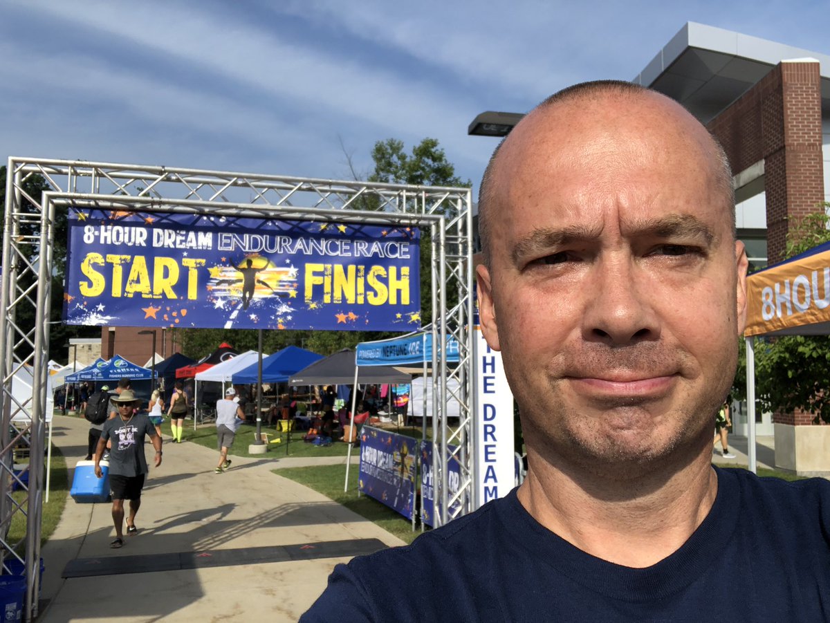 DrDaveThornhill's tweet image. Running the #8hourdream endurance marathon today. It’s a 3.11 mile loop around Butler University. Run as many times as you can in 8 hrs.