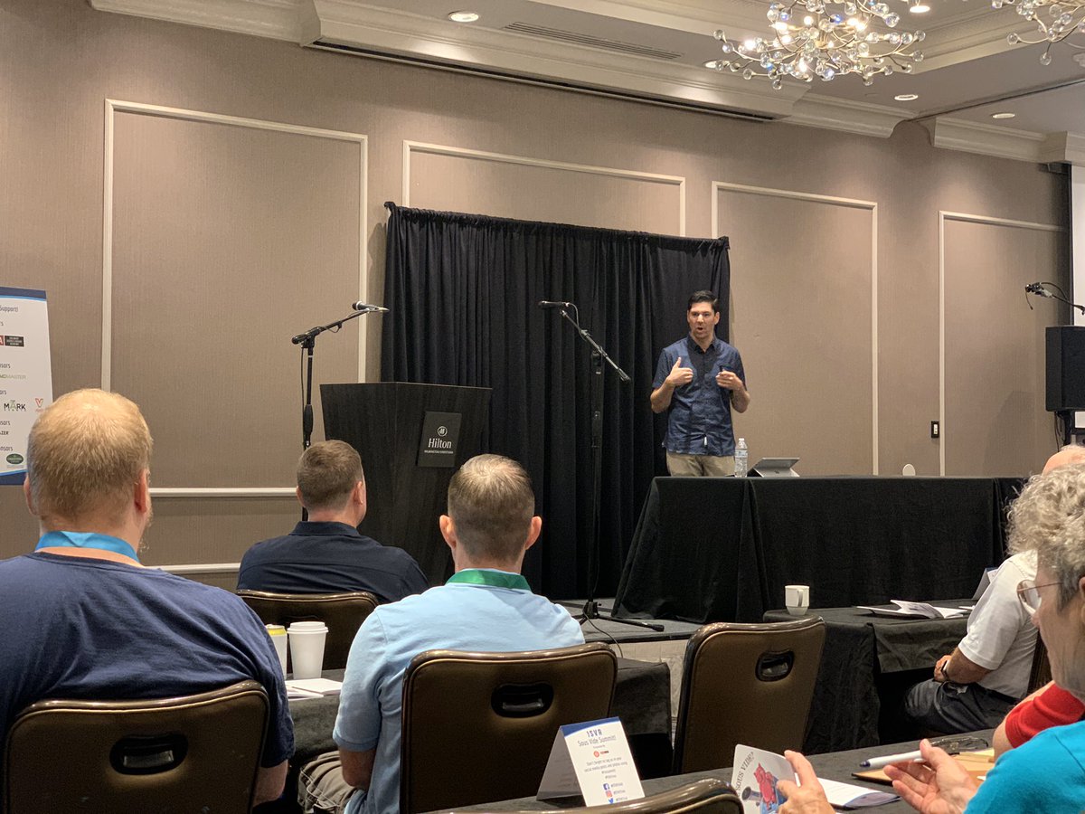 AnovaCulinary's tweet photo. Kicking off day 2 at #isva #svsummit with @seattlefoodgeek with a keynote on how Sous Vide went viral! https://t.co/xrP0ek92OA