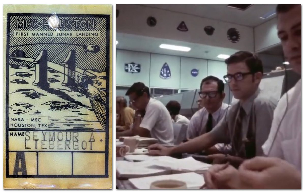 TheRealSawchuck's tweet photo. #SyLiebergot’s Apollo 11 Mission Operations Control Room access badge. “I had to be in the MOCR for the landing…should an emergency liftoff…become necessary. It all seemed a bit unreal.” – Sy Liebergot (#Apollo11 EECOM and star of @missionmovie). #Apollo50 #Apollo50th https://t.co/zvBM3xlomc