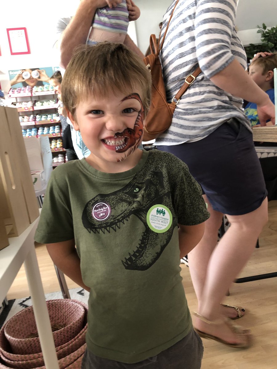 Raaaaaaah!! George’s face painting in aid of <a href="/CHSW/">Children's HospiceSW</a>!