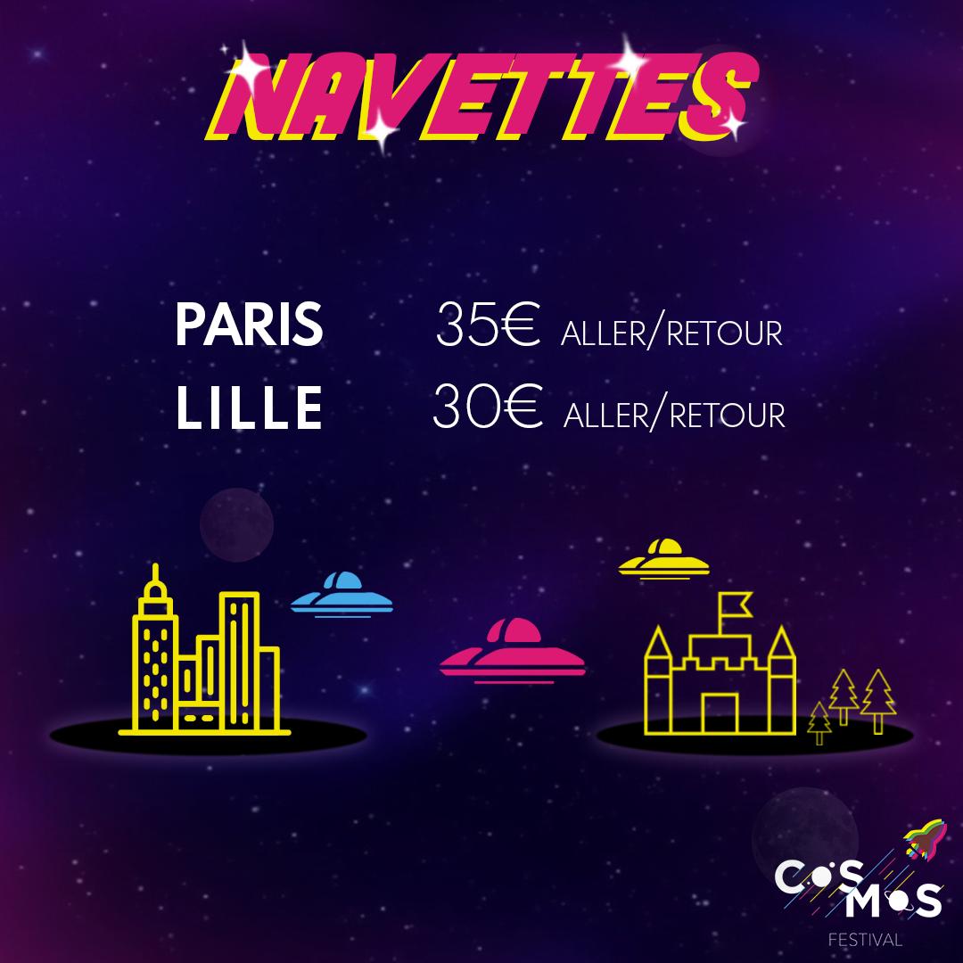 AMNEXIA1's tweet photo. NAVETTES COSMOS FESTIVAL EN LIGNE 🚀 !

Tickets Navettes Paris - Cosmos Festival : https://t.co/VmSAQxSgZs
Tickets Navettes Lille - Cosmos Festival : https://t.co/zTL44eUJwR https://t.co/95HyOsMNZG