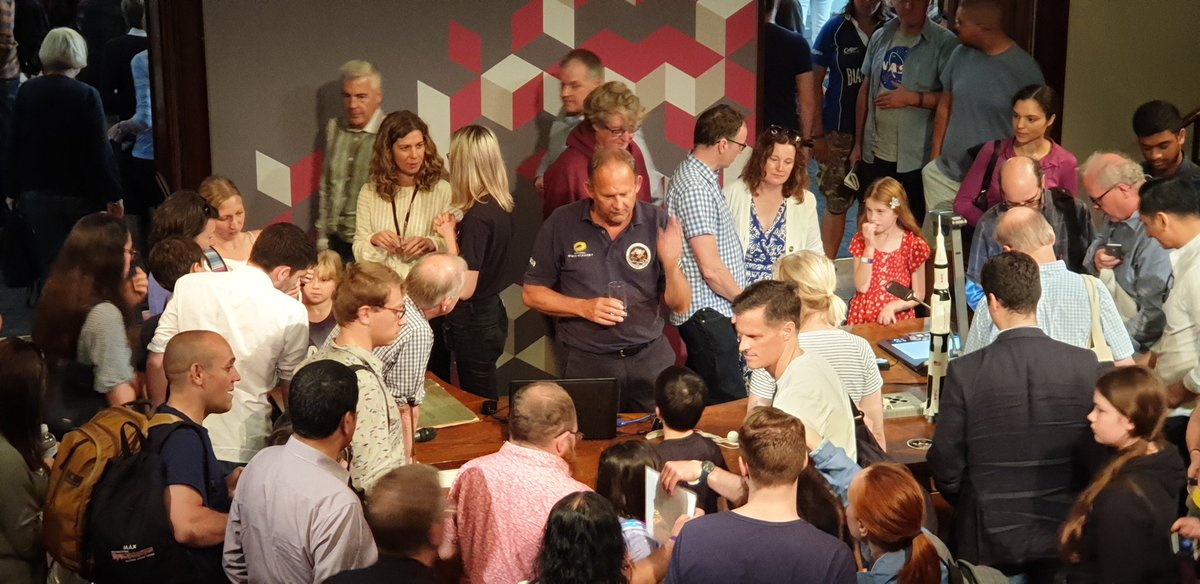 AmjadPZaidi's tweet photo. .@Ri_Science put on a great first talk with @MobbsPhysics .Firing the public's curiosity with true outreach. Well done Robin!
#Apollo50th #Apollo11 https://t.co/A4LJSP8gEj