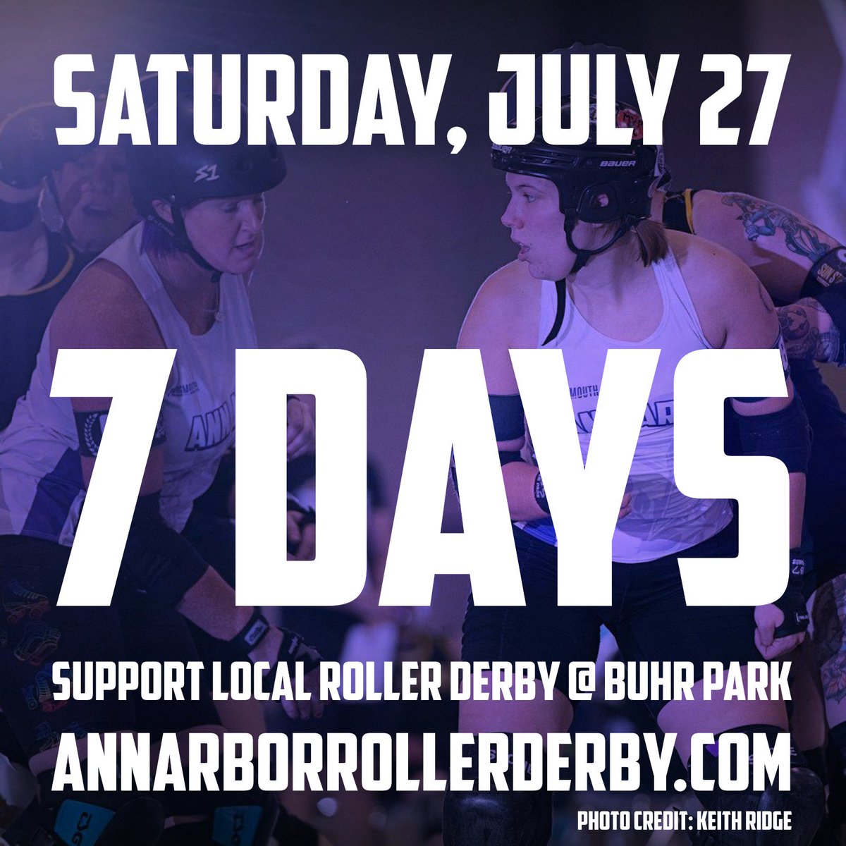 a2rollerderby's tweet photo. Did you know? Our penultimate home game v @qcrg is just 7 days away! โ๏ธCome watch the Brawlstars and Bruisers take on the Furies and the Sirens! ๐ช5:30p ๐ first whistle 6pm! ๐ซ presale $10 https://t.co/VyhcSpT5n5 #A2RD https://t.co/Oar82vVXUX