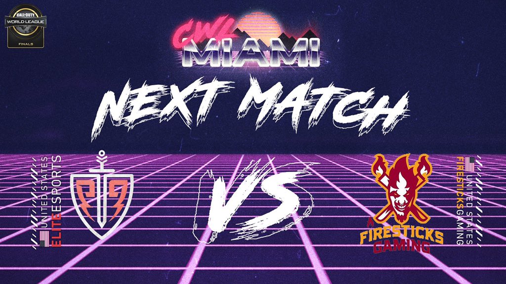 FireSticksGT's tweet photo. Qualifying Matchup #CWLMiami for a spot in #Champs 10am ⬇️
@FireSticksGT vs @EliteEsports_
Win or go home! #FSG #FSGCOD 🔥🎮
Money and LA on the line, who wants it more😈 @Gunsiii_ @MG2ReaL @Gloreos @KlinKypoo @HumanJesus7 @FSGxMR2DOTO https://t.co/S2NRjraGFJ
