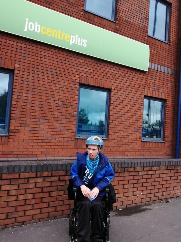 gailthall's tweet photo. So... Two visits to Job Centre complete... Fit note submitted... 24 page capablity for work assessment completed... for my gorgeous 20 year old toddler who smiles his way through multiple seizures daily. Is this, Britain, how you care for your most vulnerable? #UniversalCredit https://t.co/I5tUCihgzB