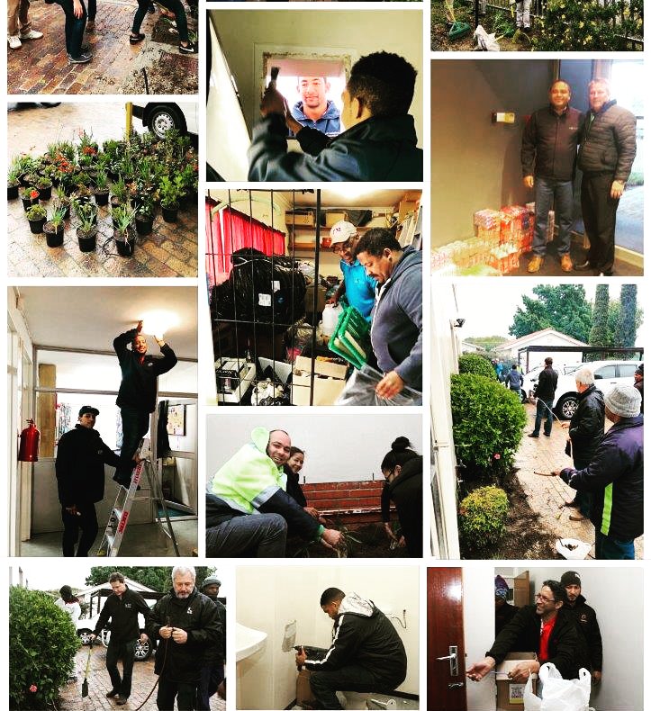 <a href="/MatieBuilder/">Facilities Management Stellenbosch Uni</a> hard at work for #MandelaDay2019. Each year we visit a local charity, do as much maintenance work as possible, bring donations and work in the garden. #wemakeAdifference #bethedifferenceyouwishfor