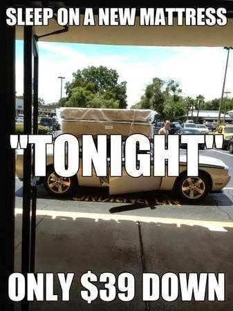 DAYTONASLEEP's tweet image. #MATTRESSSALE HAPPENING NOW!
$39 Down takes home any bed!
Twin Mattress ONLY $89!
Full Mattress as little as $109!
Queen Mattresses starting at $149!
Queen Euro top Mattress $239!
King Euro top Mattress only $389!
#SALE
#DAYTONABEACH
#BETTERSLEEP
#MATTRESSWAREHOUSE
(386) 944-9522