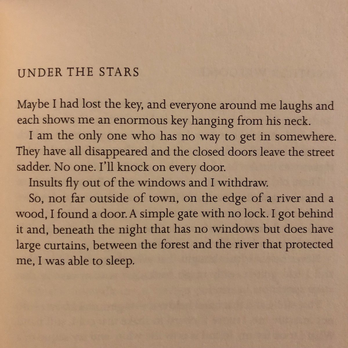 TomSnarsky's tweet photo. An absolutely, no-holds-barred, 100% perfect poem by Pierre Reverdy, translated slowly over the course of years with obvious love by Ron Padgett: https://t.co/43cjOJT3zS