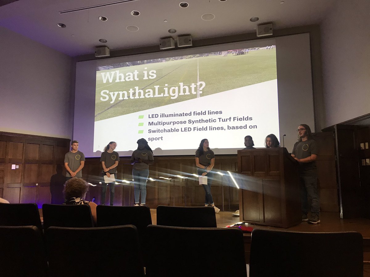 It’s time for the final event!! Students are presenting their final ideas to the Shark Tank. First is SynthaLight.