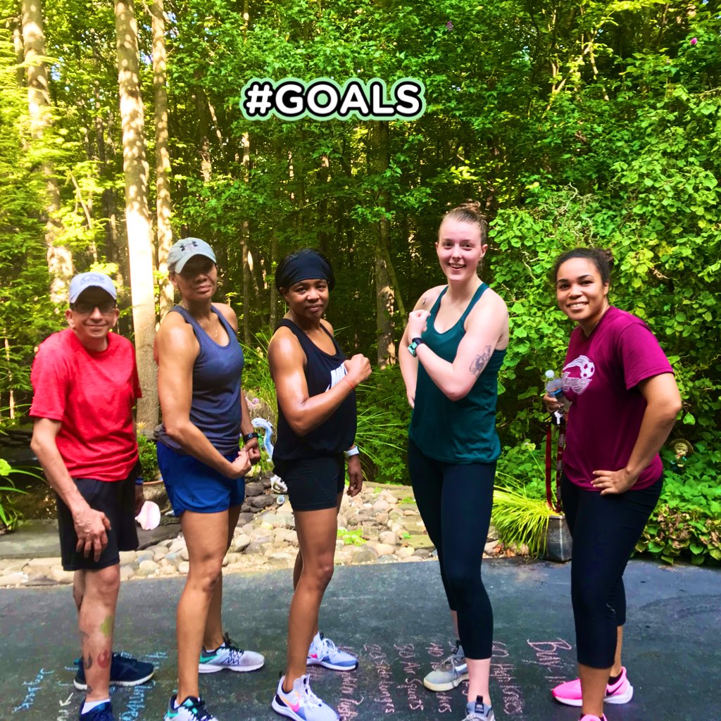 Gold Medal clients crushing their WOD and the heatwave!