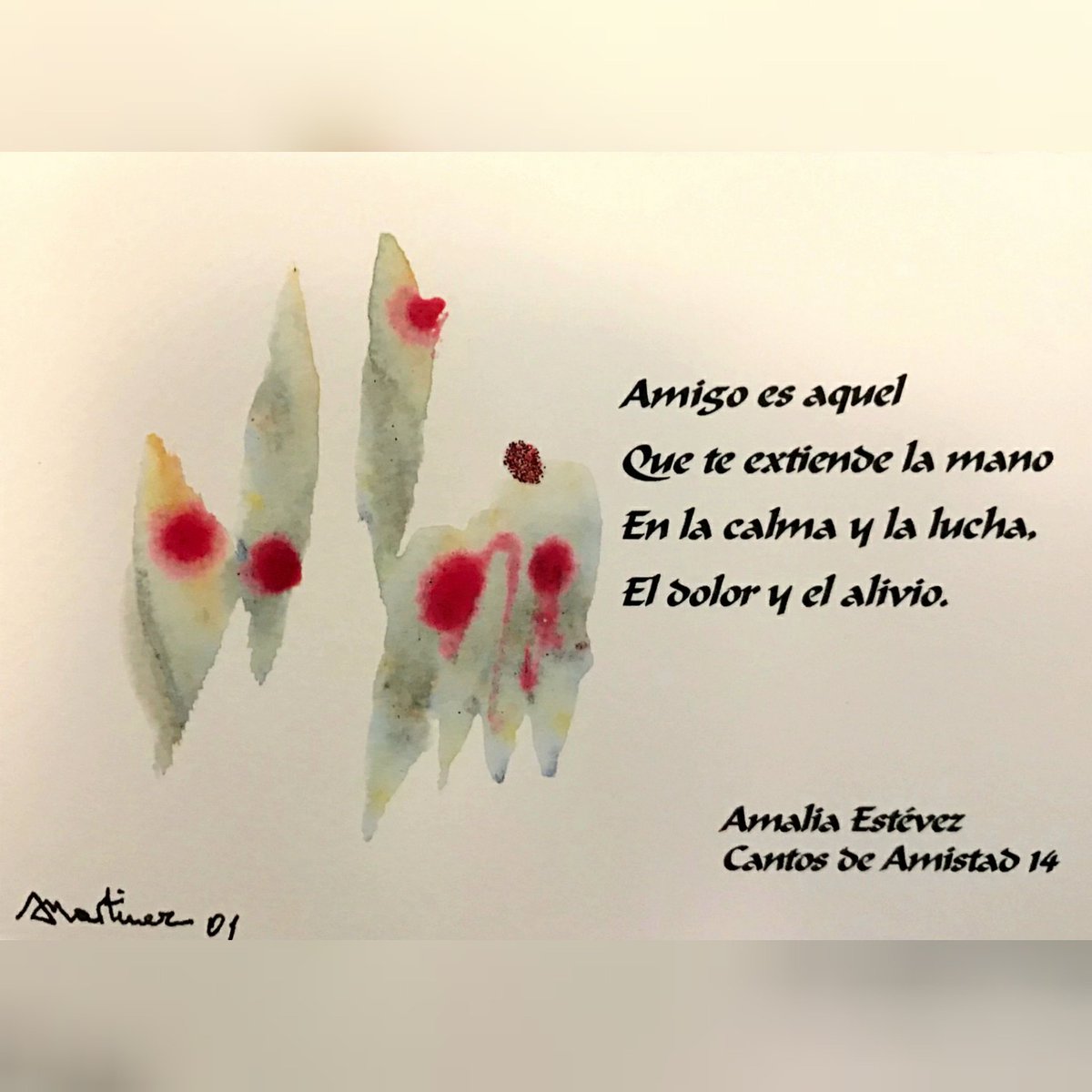AE_FUNDACION's tweet photo. Queremos compartir con ustedes en el día del amigo esta tarjeta realizada por @alfredomartinezen quien junto a Amalia Estevez fundó la escuela de autoconocimiento en 1973 🌠
.
Etiquetá a ese amigo que te hace sentir así 🥰 

#zen #artezen #haiku #amistad #DíaDelAmigo https://t.co/olXpdIw60w