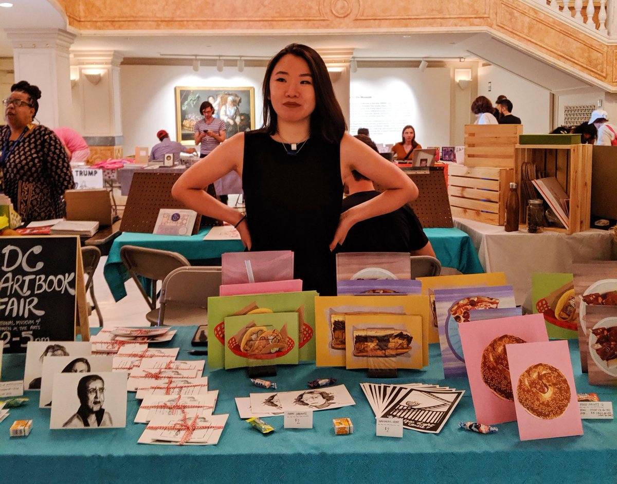 ruthetam's tweet photo. For fellow artists still building confidence in the art fair world, I reflected on my @dcartbookfair experience and compiled a couple tips. https://t.co/C1UtuBfajm https://t.co/KTMwzUkIVW