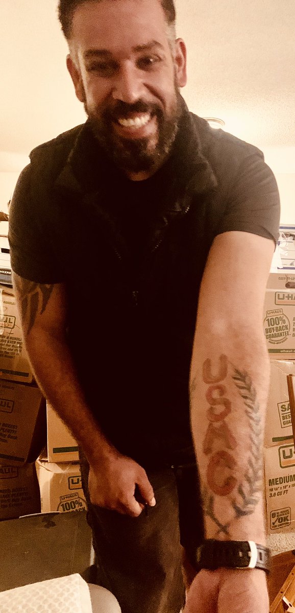 Meet “ Mo” (Mohammed) one of our hero Iraqi interpreters who is getting his citizenship in 20 days &amp; helped save so many of our Marines and their lives years ago! He delivered some items to us today and shared his story with us ! We presented  him with an American flag in thanks!