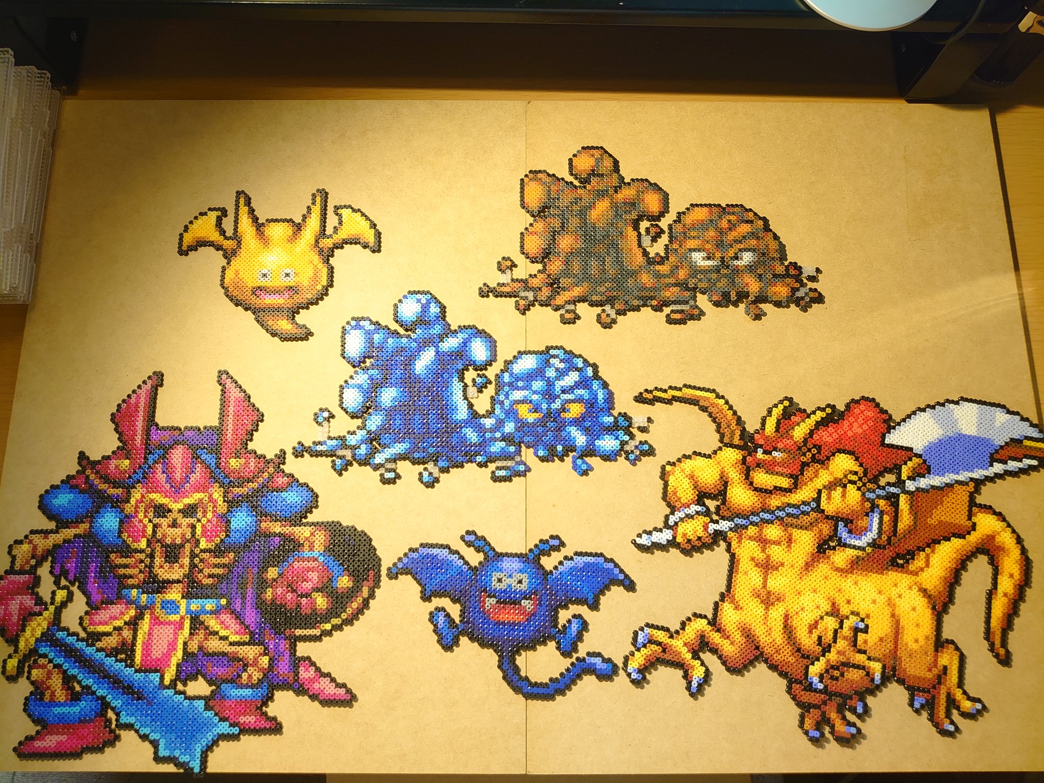 あせろら ようがんまじん ひょうがまじん ドラゴスライム ドラキー ナイトリッチ ゴールデンゴーレム ドラクエ アイロンビーズ ミニフューズビーズ あせろら ようがんまじん ひょうがまじん ドラゴスライム ドラキー ナイトリッチ ゴールデンゴーレム ドラクエ アイロンビーズ ミニフューズビーズ