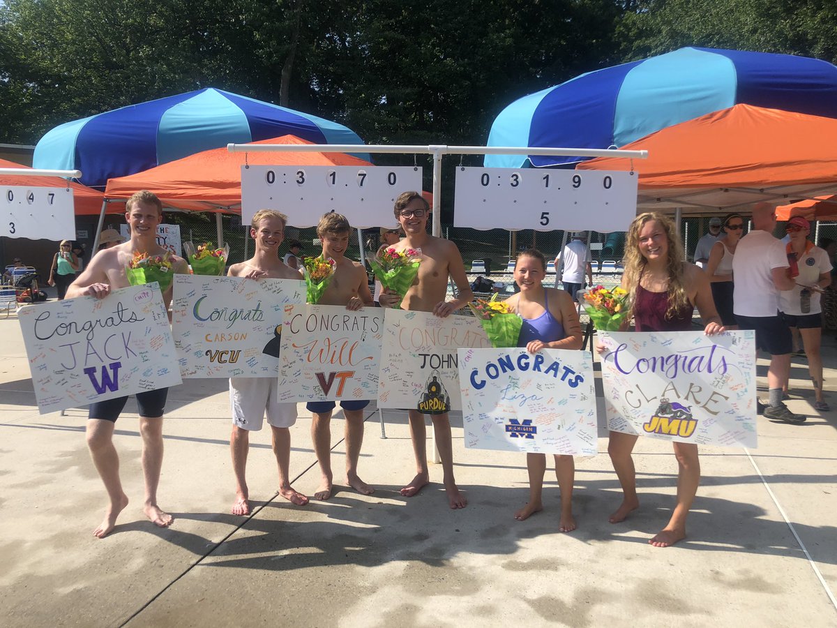 Congratulations to our graduating seniors on their amazing years at AFC- you will be missed! #nvsl #afctigers #summerswim #seniorday