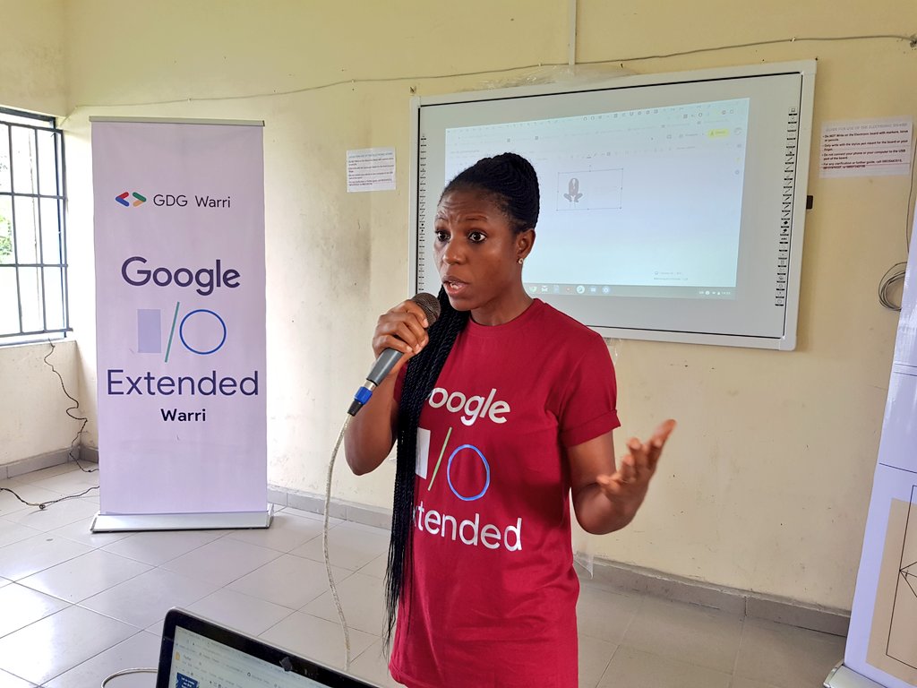 gdg_warri's tweet photo. @FreebornMartha on #iamremarkable session @ the @gdg_warri #kotlineverywhere #ioextended19 event
@kelvinrolex @umarauna @ighotouch @WomenTechmakers @aniediudo
@charliecodes @MrTechDan
@wtmwarri @googleafrica @googledevs https://t.co/pjUCNlVVnH