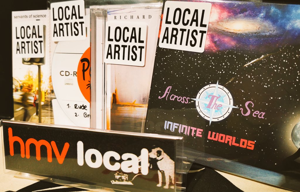 👀 Check out our #Brighton local artists! Support your local music scene and pick up a CD!  🎧👌

#hmv #hmvBrighton #music