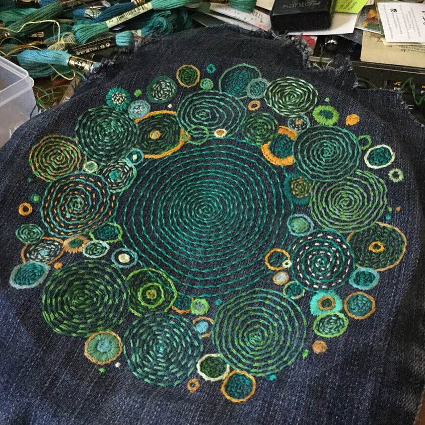 outtaherefolks's tweet photo. Following a successful solo show @BFactoryArts in May, I wasn’t sure which artistic direction to head in next. 🤔 While considering my options the creative impulses found a 
portable outlet with needle &amp; thread. The monochrome piece is a WIP #embroidery #abstractart #abstract https://t.co/4OP0ydXDZv