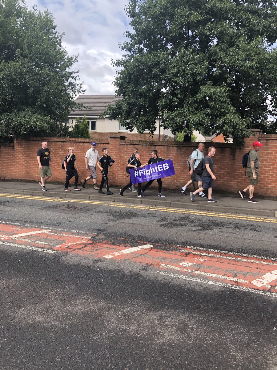 Lads getting loads of support today on the walk today #fighteb