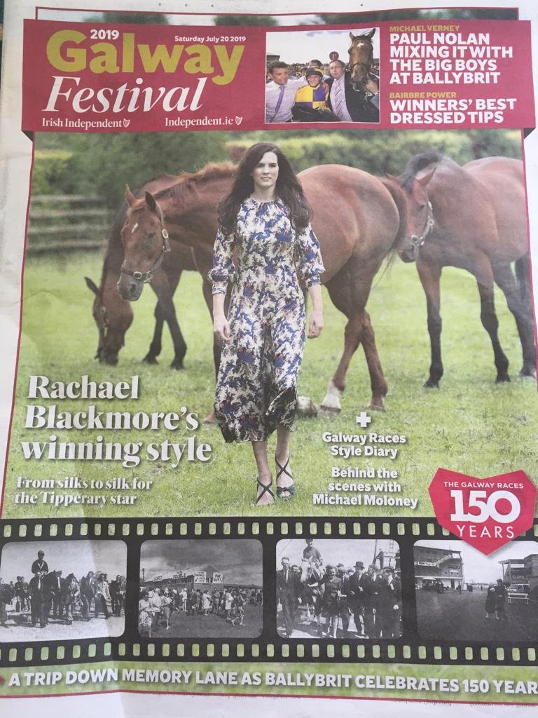 Ardilaungalway's tweet photo. Thanks to Executive Editor @bairbrepower for including us in the fab Weekend Magazine, the essential guide to Fashion and Fun, at this years @Galway_Races! #GalwayRaces #FirstFurlong #150 #Style #Fashion #Fun https://t.co/WN0EPK6d1e