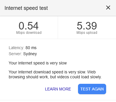 internós interrompem a velocidade da internet