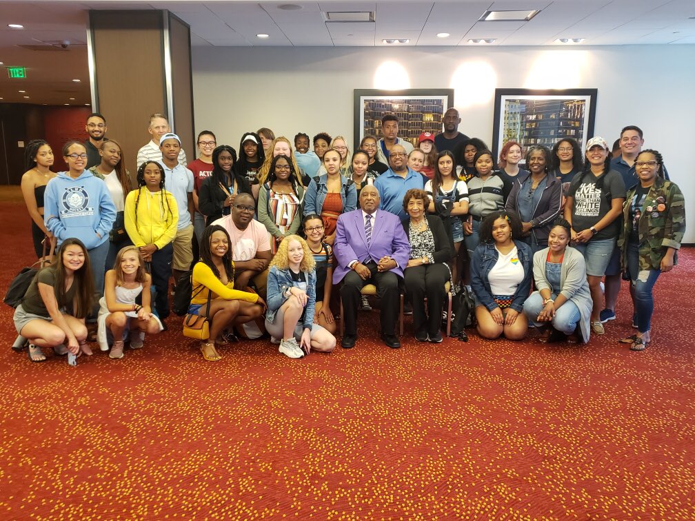 RSDlearning's tweet image. Ritenour &amp;amp; U City Civil Rights Tour 2019 is underway. Students visit the Sit in Counter in Nashville and meet with Dr. Bernard Lafayette in Atlanta. #ritenourexcellence