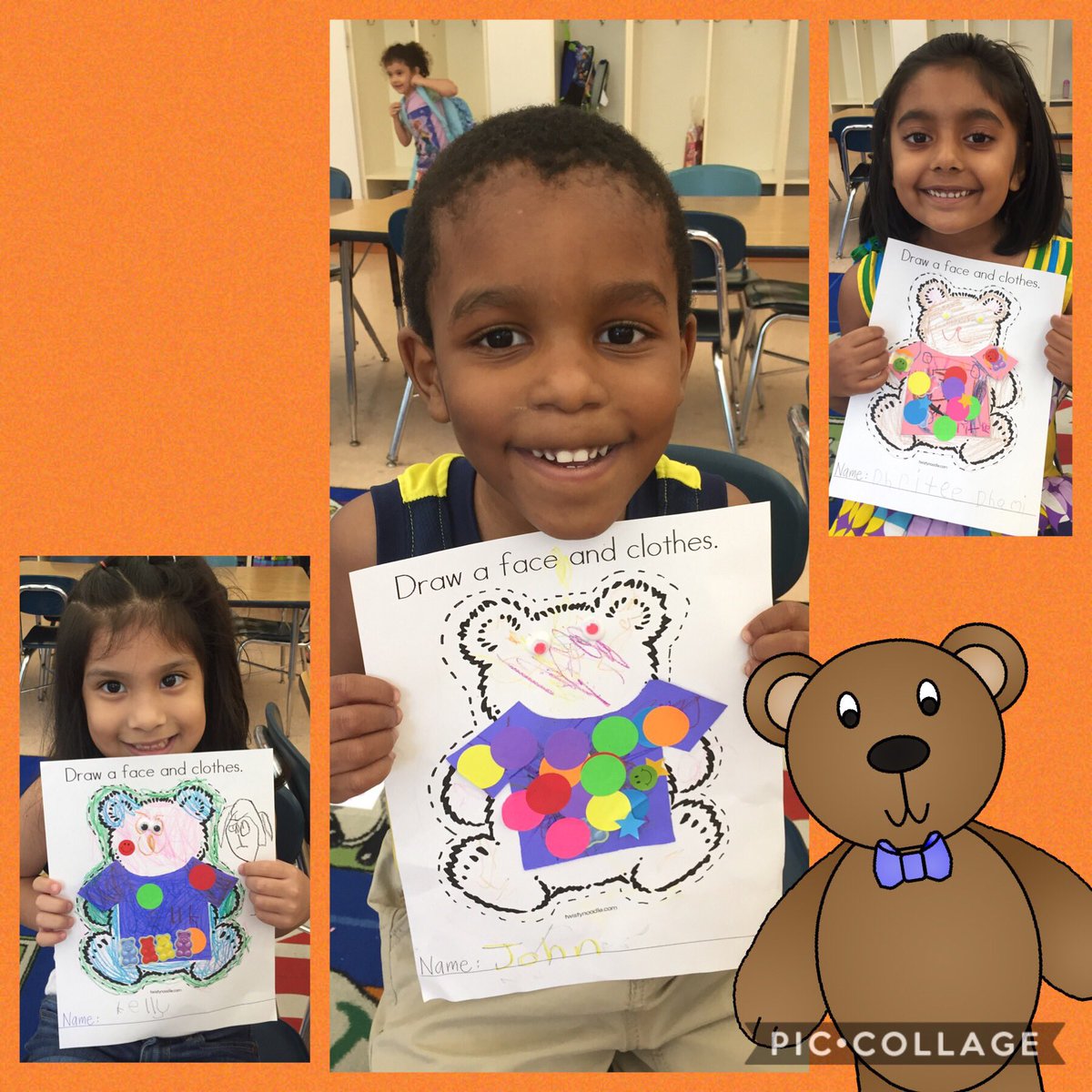 tglyons36's tweet photo. #SPEFSummerStart2019 We made our own bears to cap off a week of learning all about Goldilocks and the Three Bears! https://t.co/rhrHnN9H2b