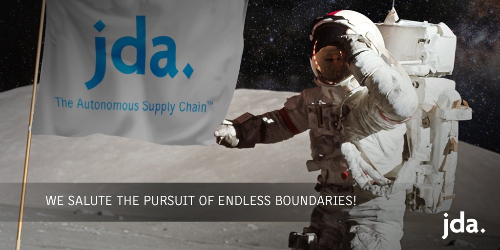 BlueYonder's tweet photo. Today is the 50th anniversary of the U.S. moon landing! We salute the pursuit of endless boundaries as we pursue our own Autonomous Supply Chain moonshot! https://t.co/7psmuCQzKA https://t.co/NBam8GTTfV