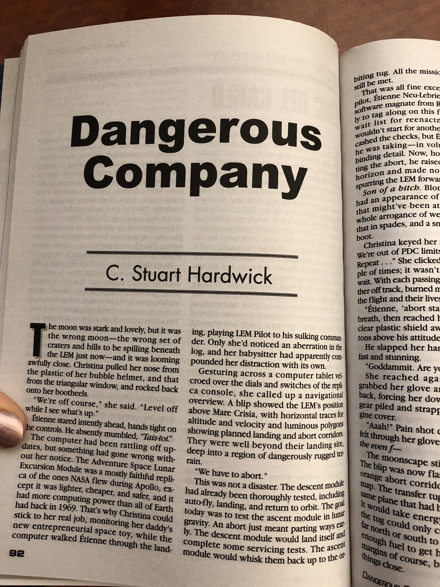 We are doing some moon-related #giveaways today in honor of #moonday50! Retweet to enter. The first issue we’re giving away contains “Dangerous Company,” a moon-heavy tale by <a href="/CStuartHardwick/">Award-Winning Scifi 🏆 C. Stuart Hardwick™ 🛸👽🚀</a>!